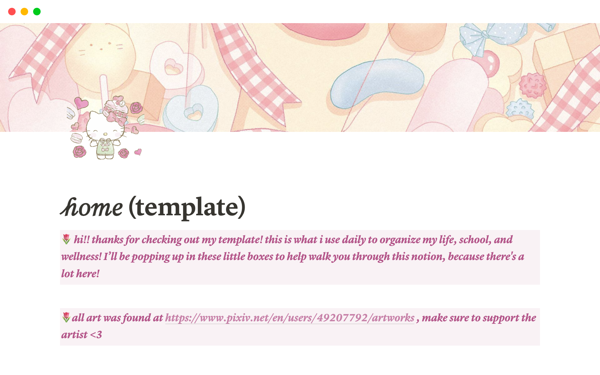 A template preview for pastel dashboard <3