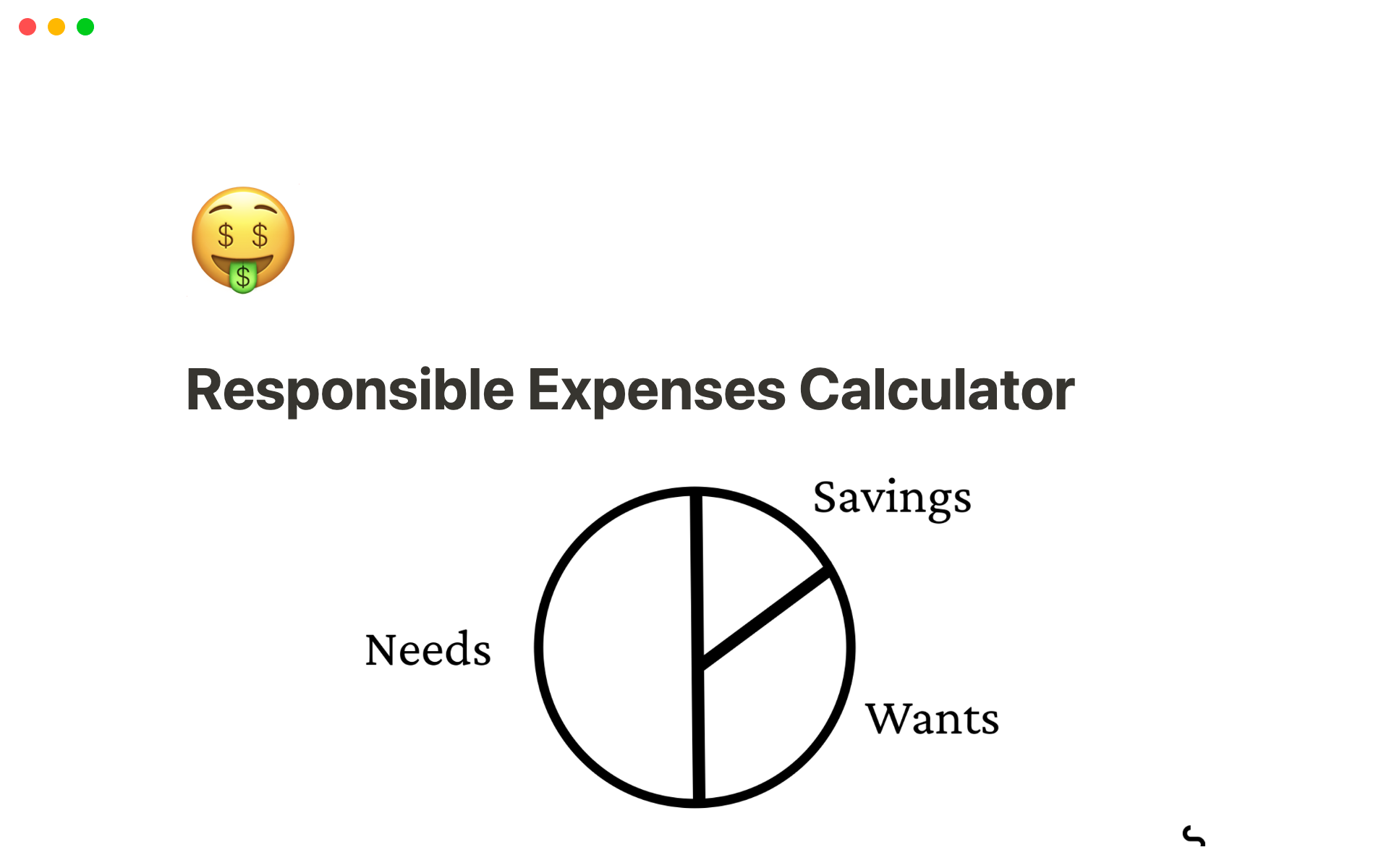 Responsible Expenses Calculator님의 템플릿 미리보기