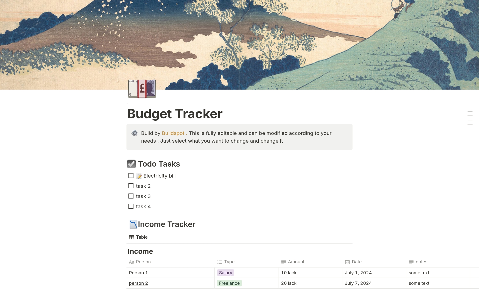 💸 Simple Budget Tracker Template | Notion Marketplace