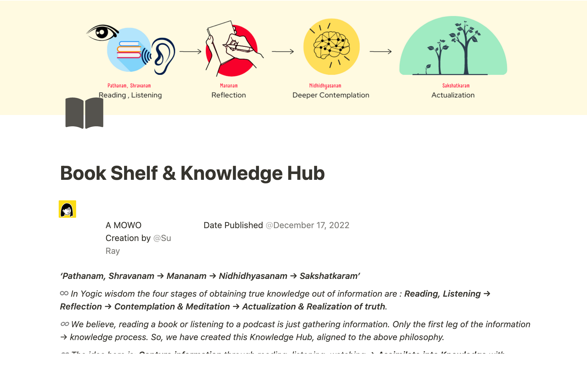 Book Shelf & Knowledge Hub by Su Ray Notion Template