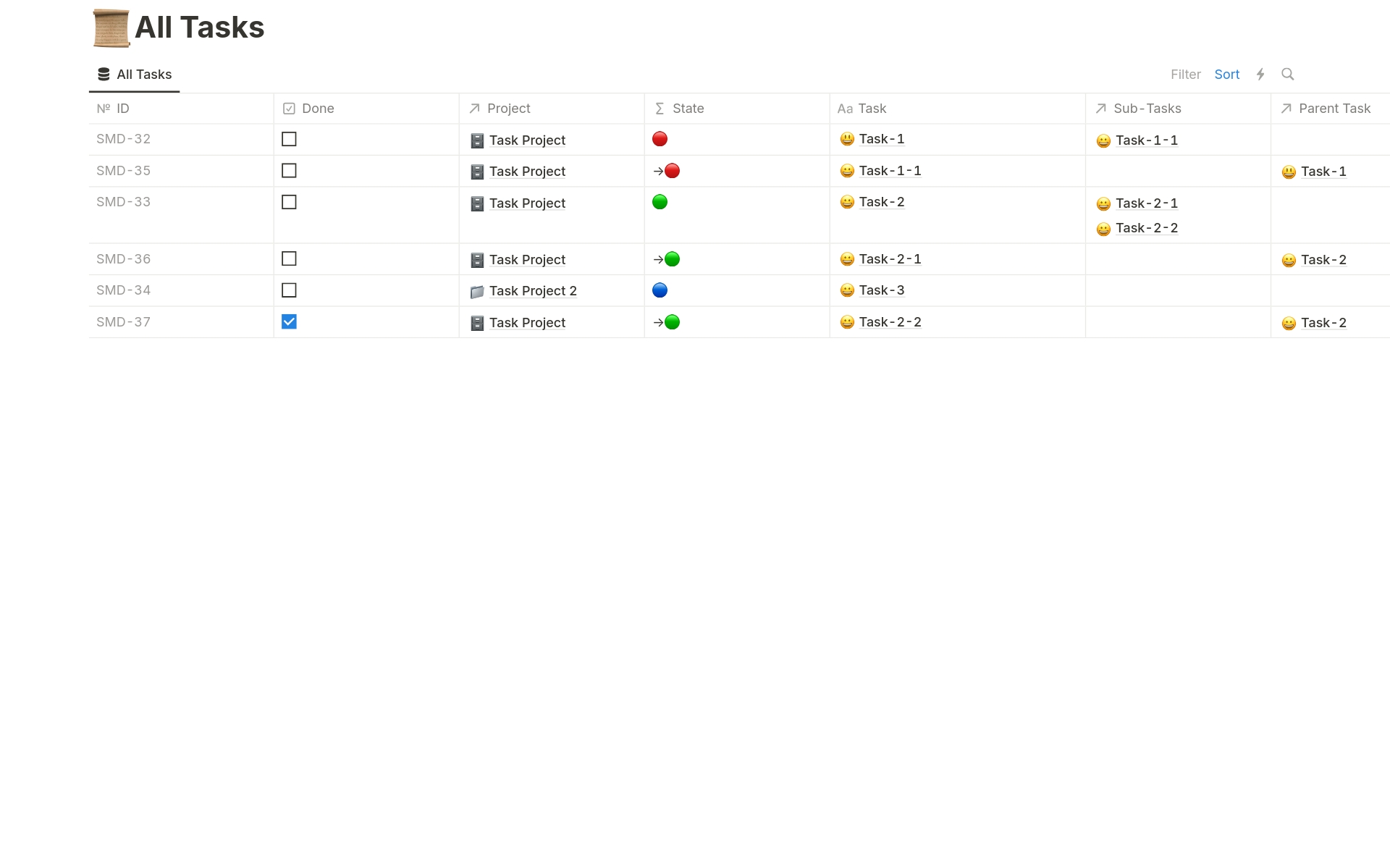 Simple Task Manager Template by Jason | Notion Marketplace