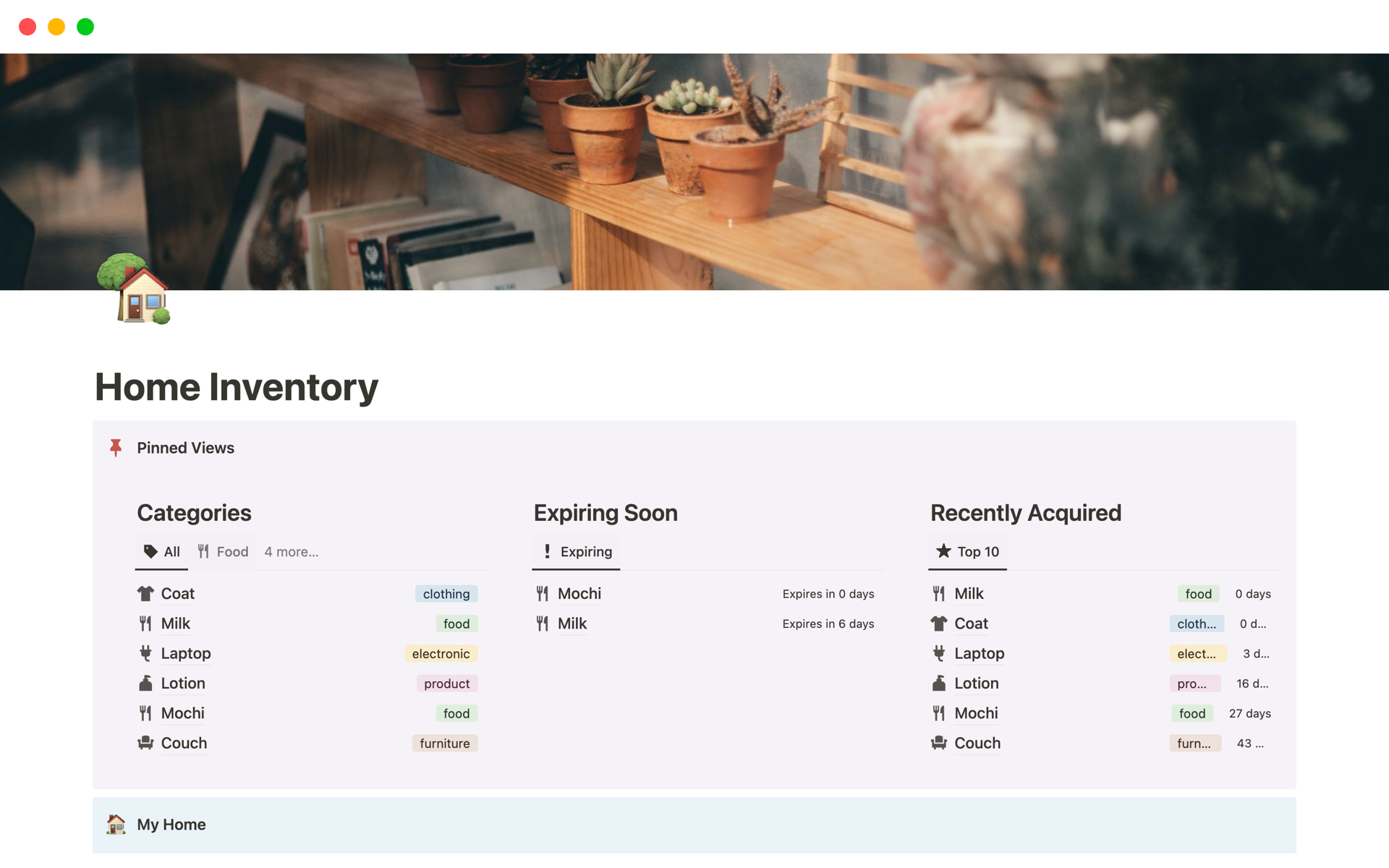 Take control of your home inventory needs with this template!