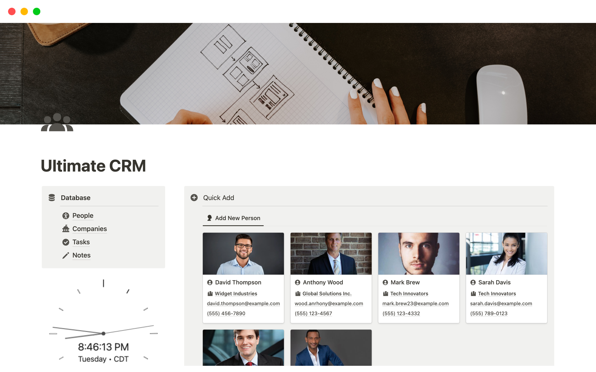 Revolutionize your customer relationship management with our Comprehensive CRM Template on Notion