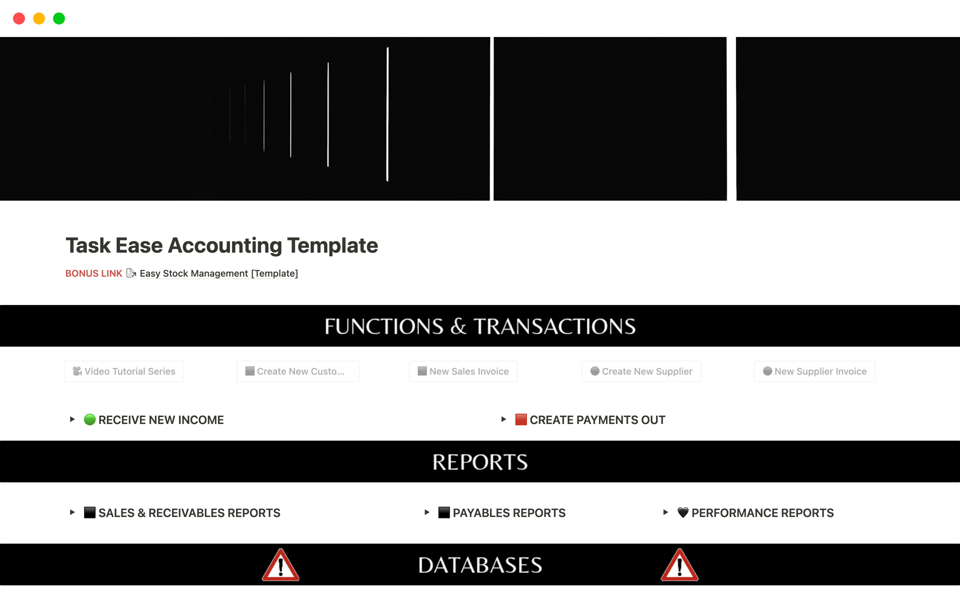 The Ultimate, fully featured Accounting system Notion Template 