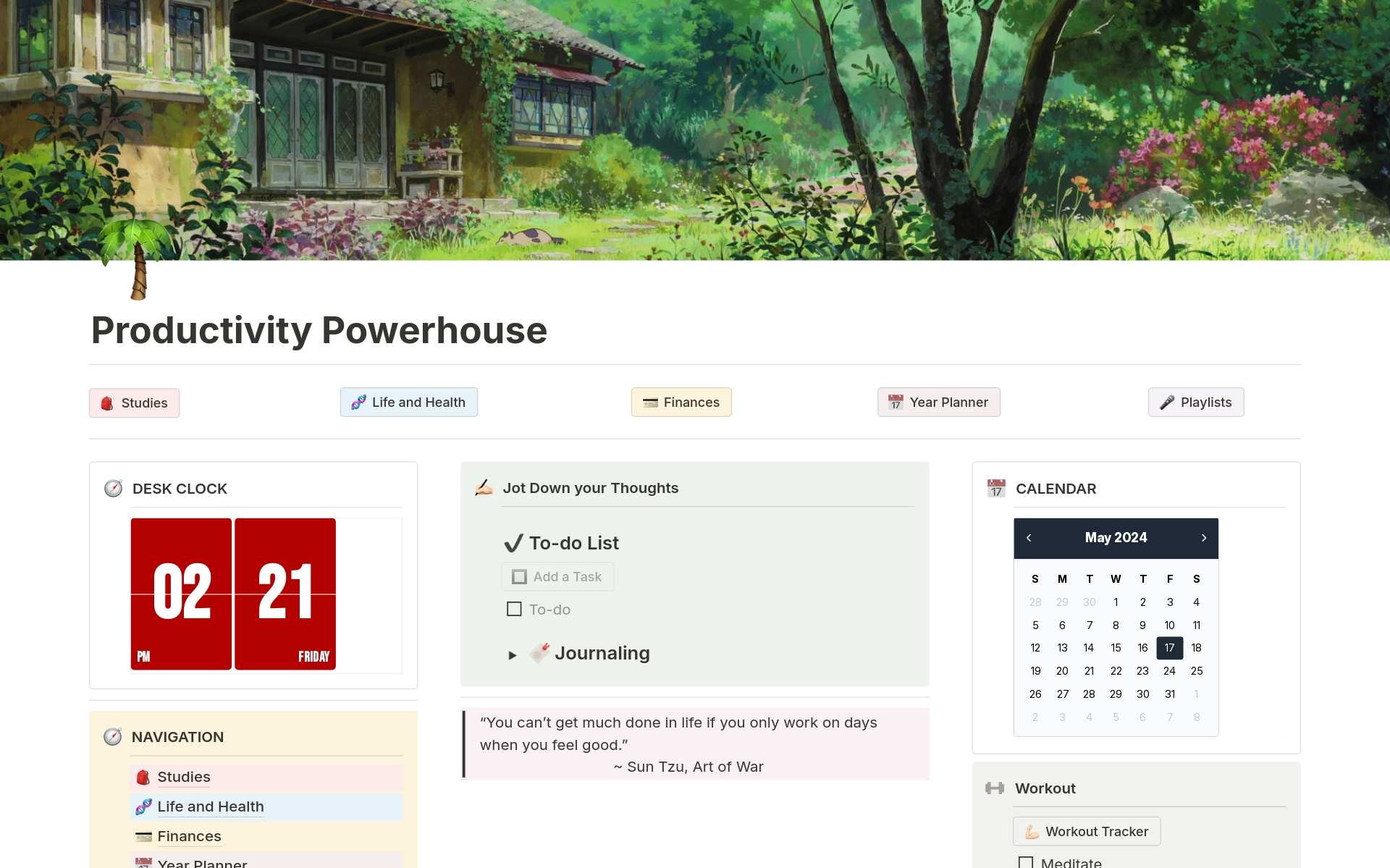 Productivity | Notion Template