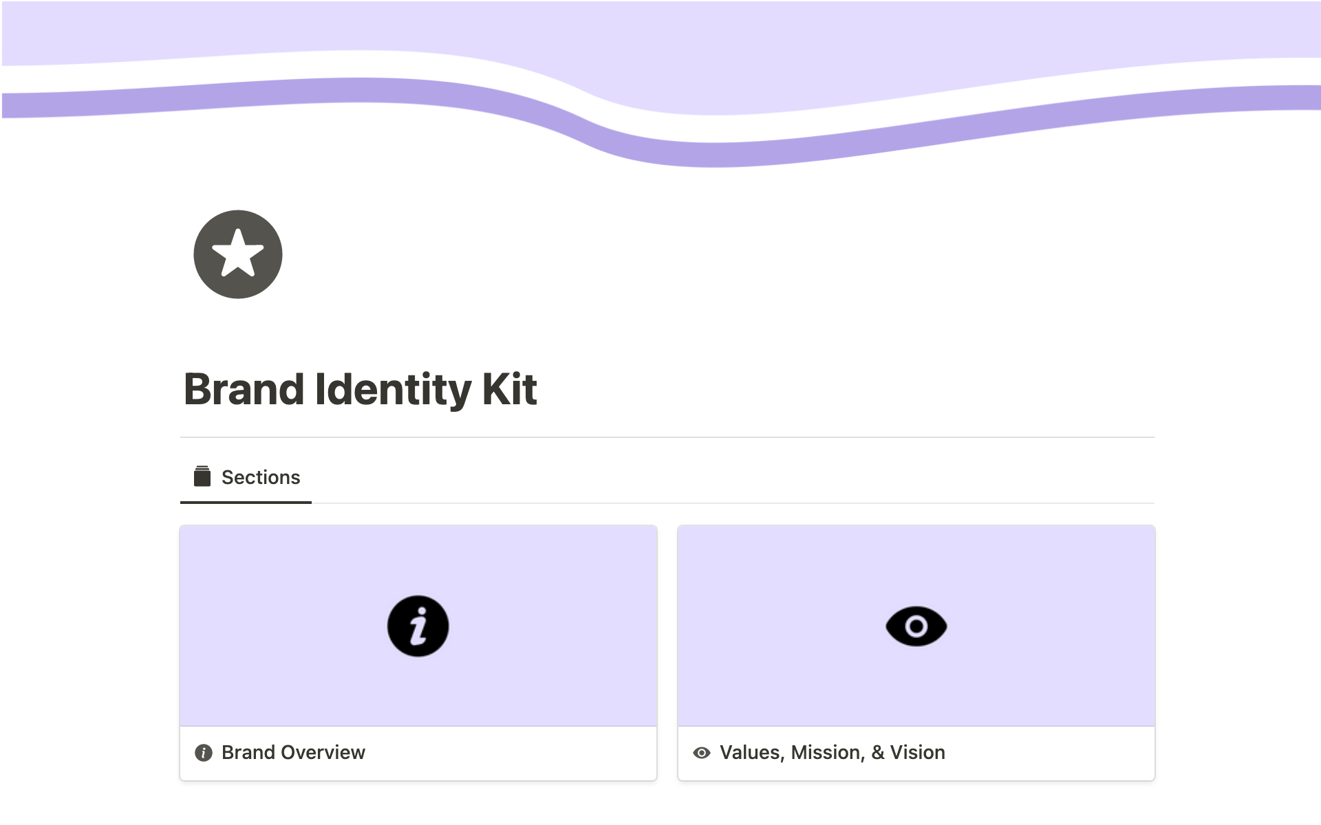 A template preview for Brand Identity Kit