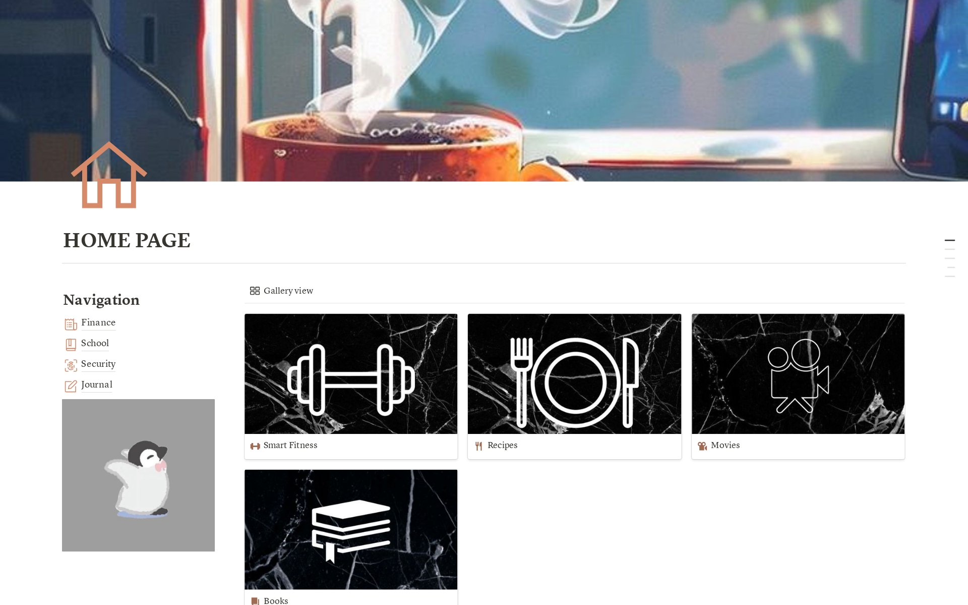 General Homepage by Elias Notion Template