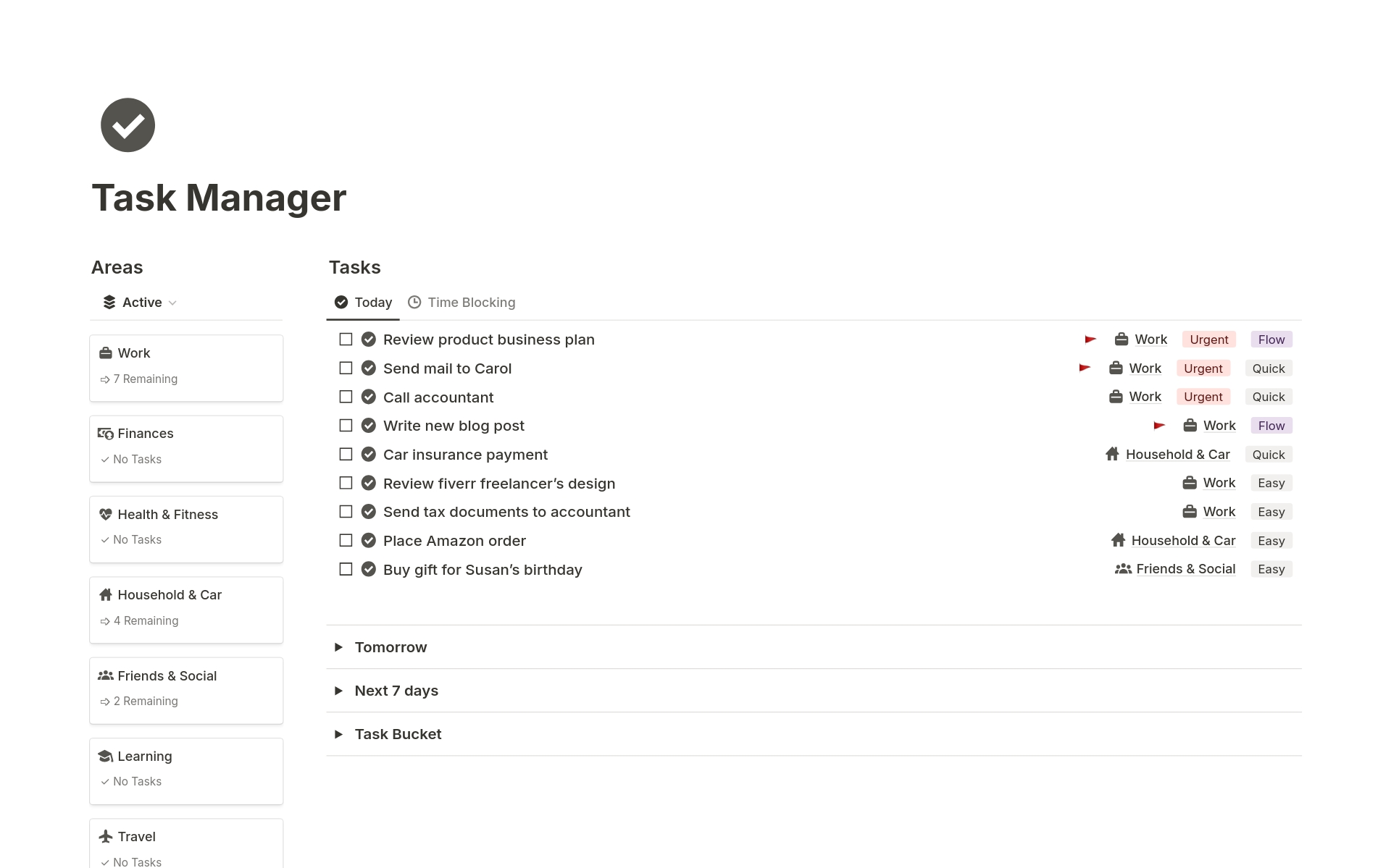 Task Manager Template by Stefan Kc | Notion Marketplace