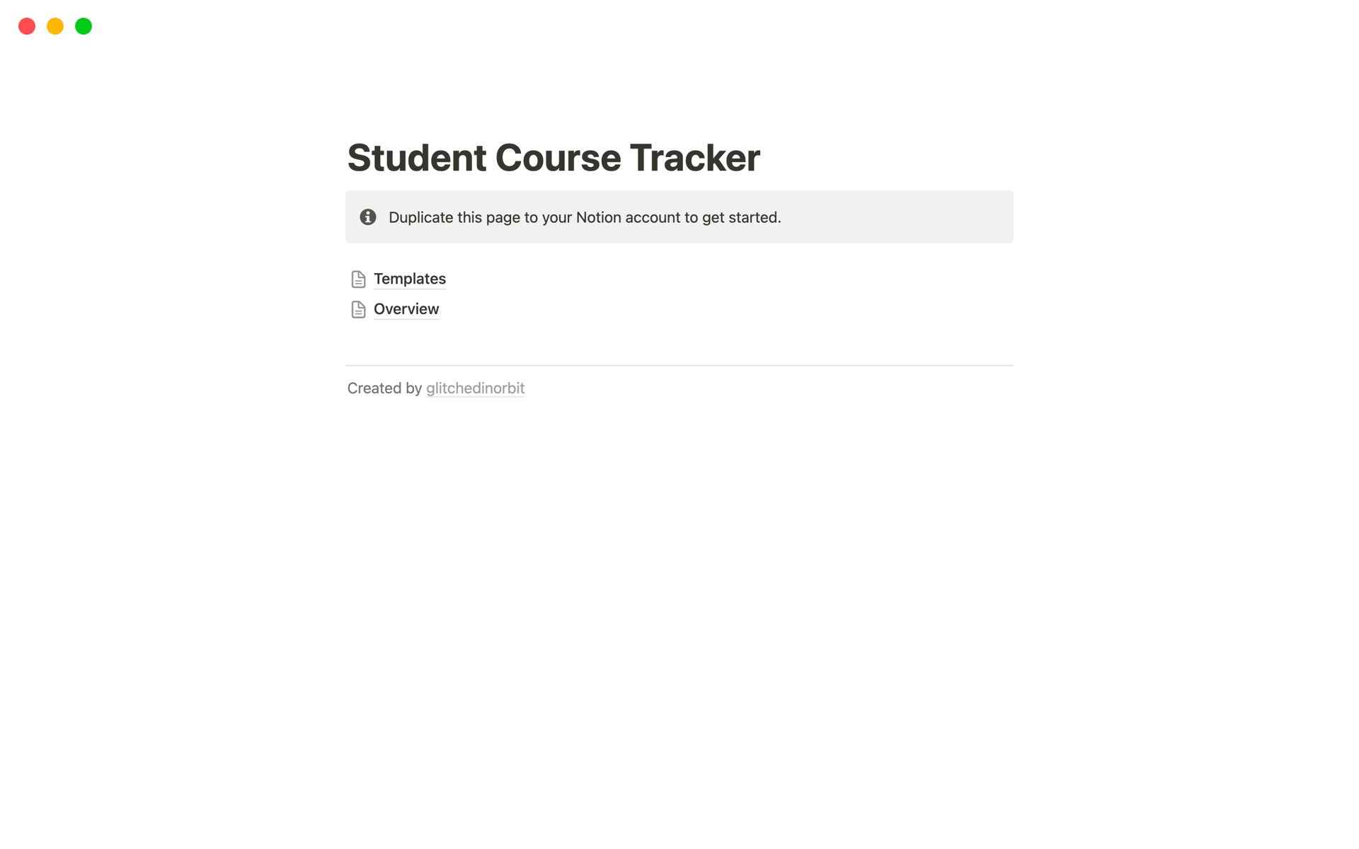 Course Tracker Template Notion Marketplace Course Tracker Template Notion Marketplace