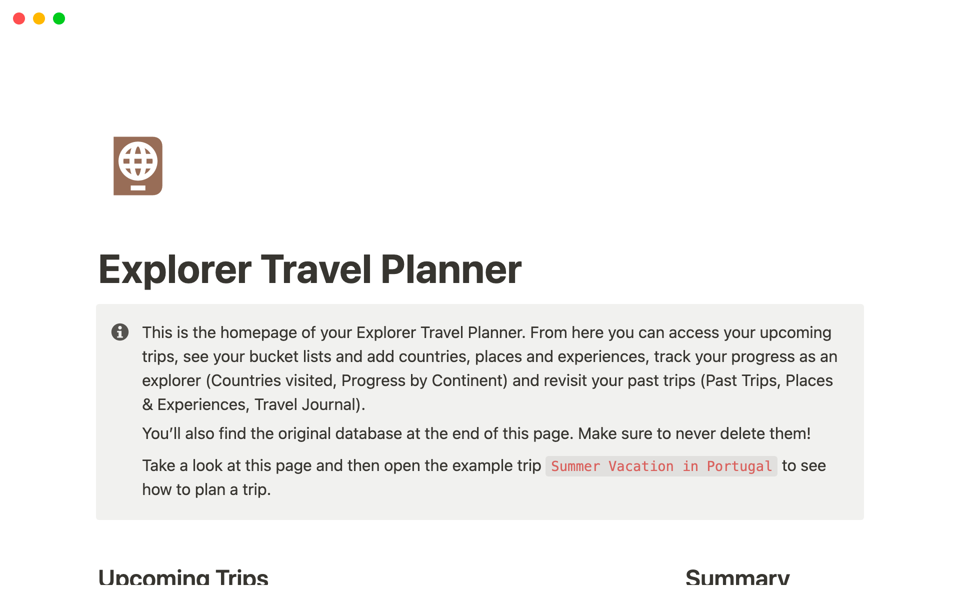 Plan your next trips with the Explorer Travel Planner and make your travel dreams a reality