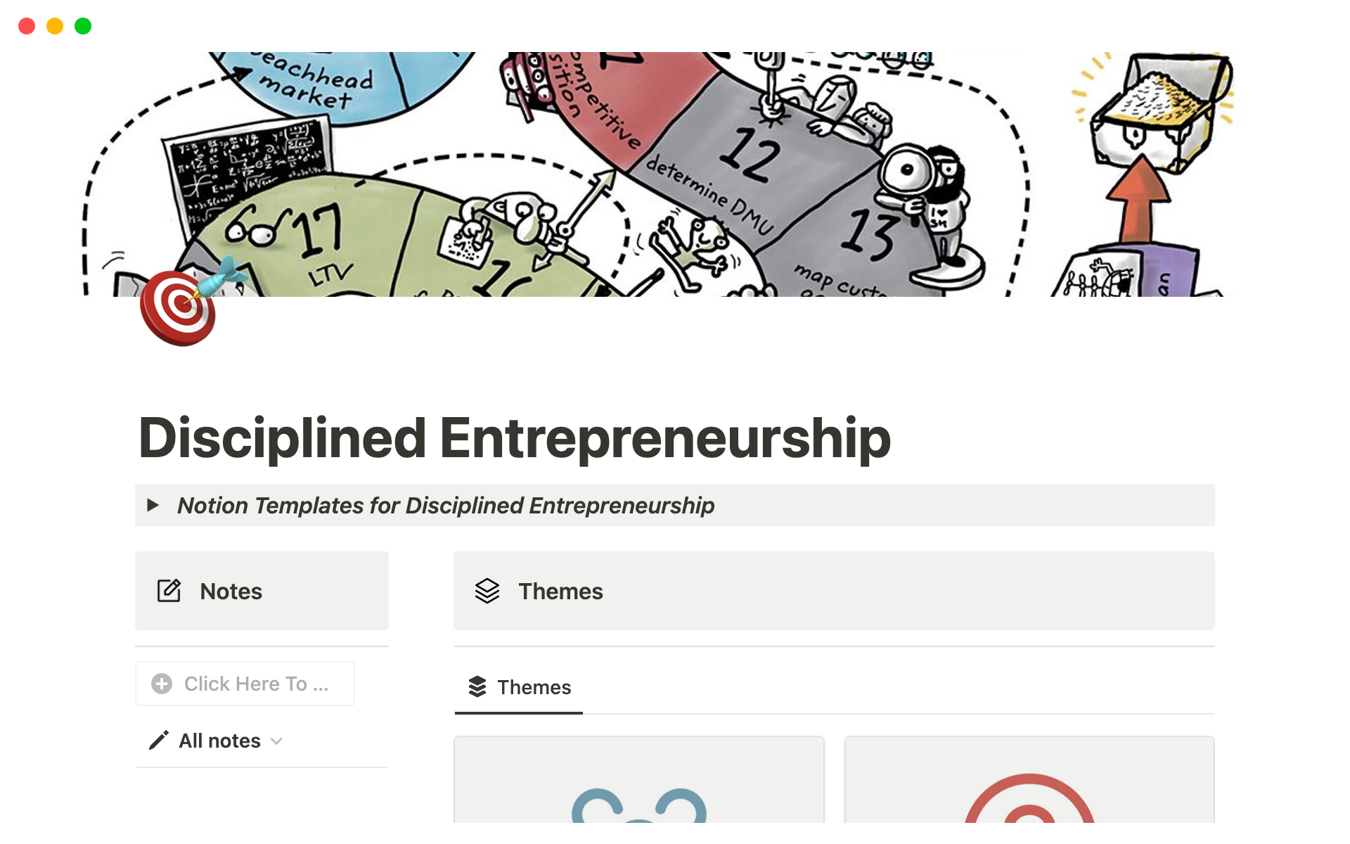 A template preview for Disciplined Entrepreneurship