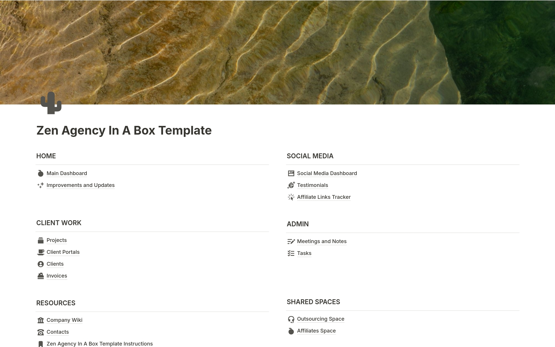 A template preview for Zen Agency In A Box