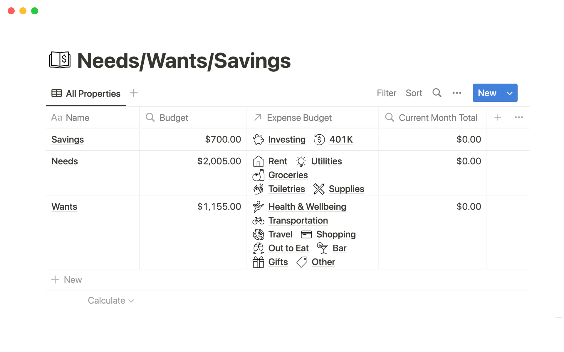 Track your expenses and income to help you stick to your budget.