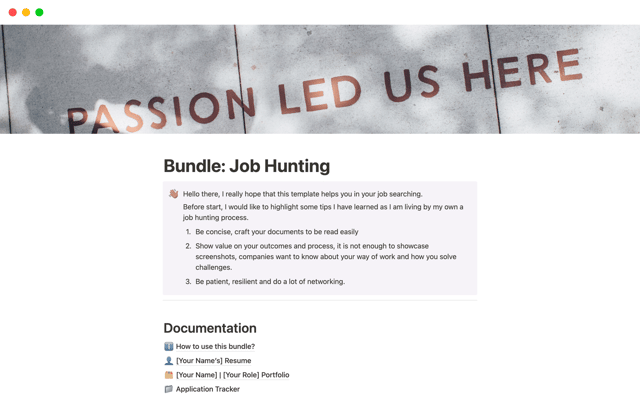 Bundle: Job Hunting