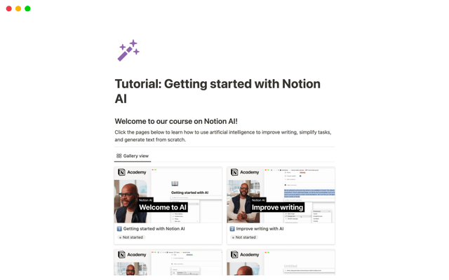 Tutorial: Getting started with Notion AI