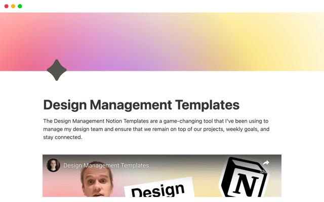 Design Management Templates