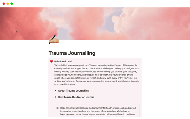 Trauma Journalling