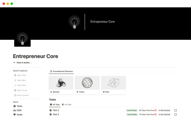 Entrepreneur Core