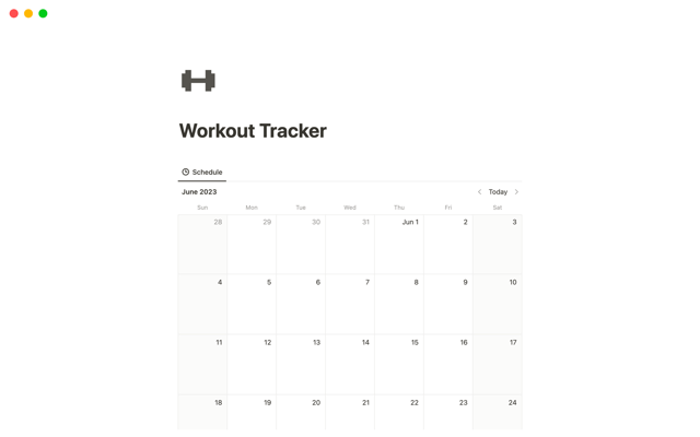 Workout Tracker App