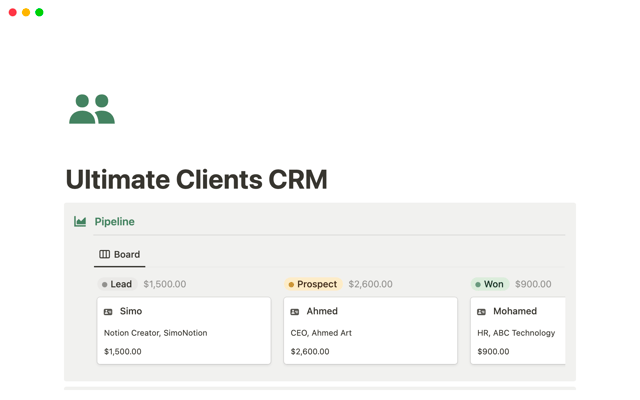 Ultimate Clients CRM