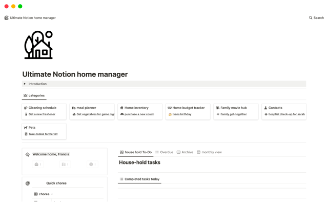 Ultimate home manager