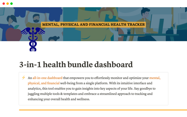 3-in-1 Health Bundle Dashboard
