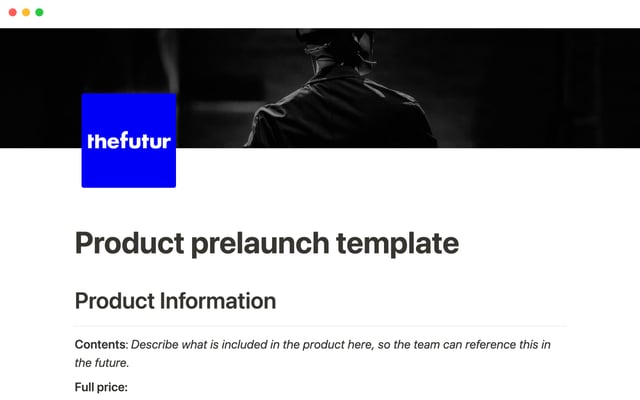 Product prelaunch
