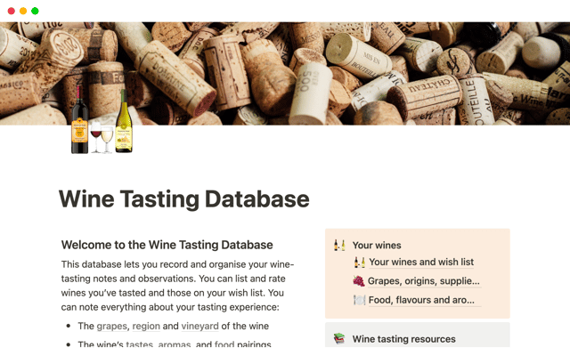 Wine Tasting Database