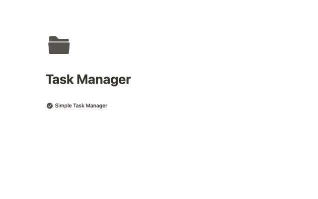 Simple Task Manager