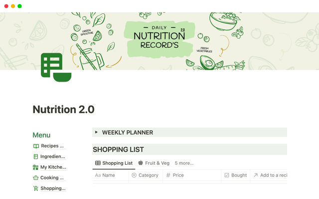 Nutrition 2.0