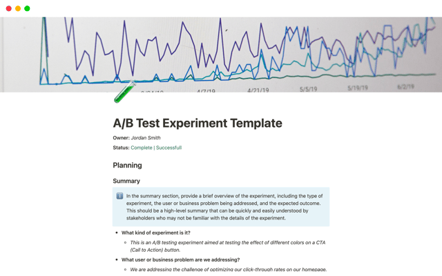 A/B Test Experiment Template