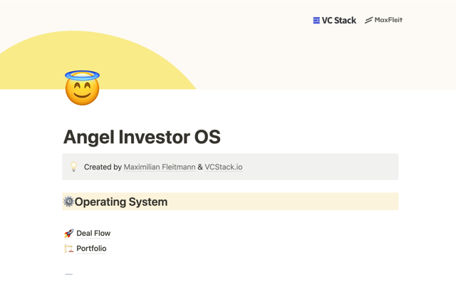 Angel Investor Operating System