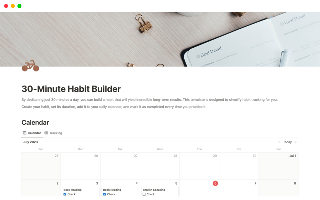30-Minute Habit Builder