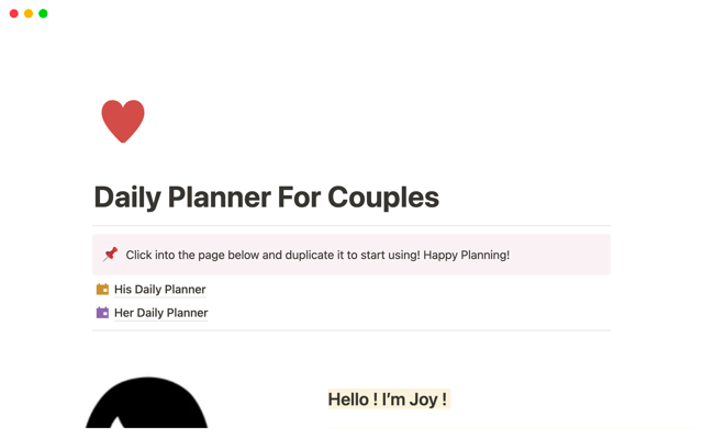 Couple Planner