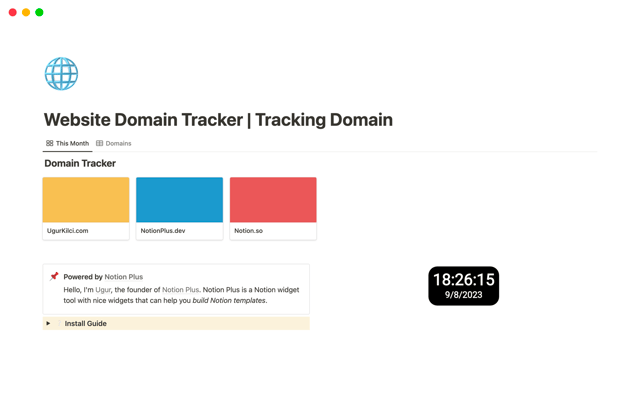 Website Domain Tracker | Tracking Domain