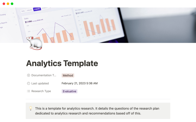 Analytics Template
