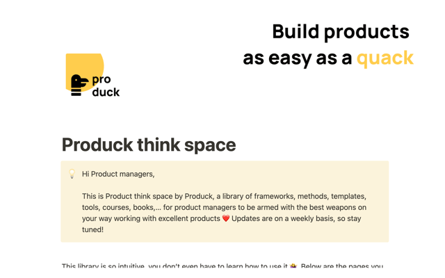 Product think space