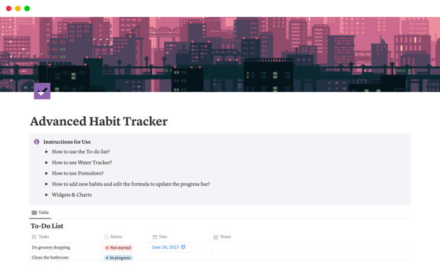 Advanced Habit Tracker