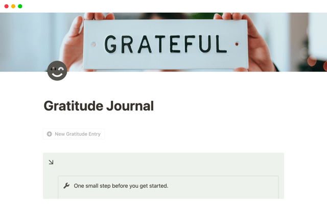 Simple Daily Gratitude Journal