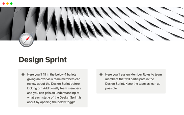 Design Sprint Notion Template