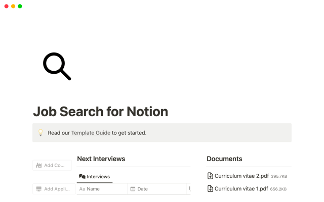 Job Search for Notion