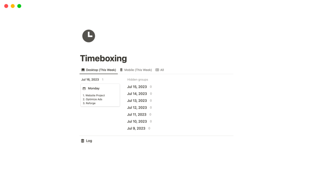 Timeboxing