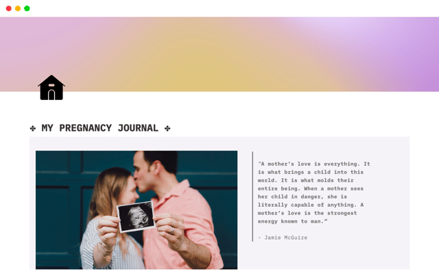 My Pregnancy Journal & Planner