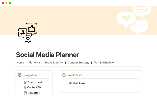 The Best Ultimate Social Media Notion Planner - All In One
