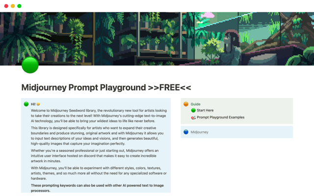 Midjourney Prompt Playground