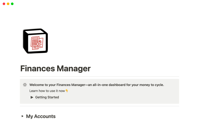 Finances Manager