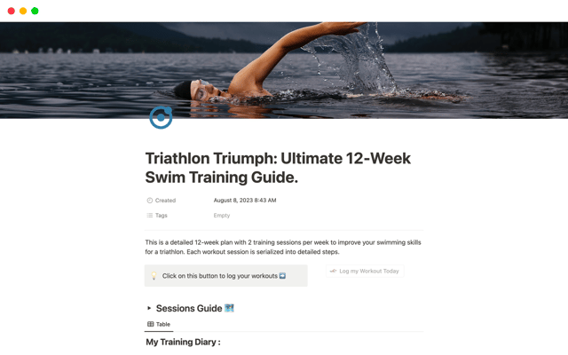 Ultimate 12-Week Swim Training Guide
