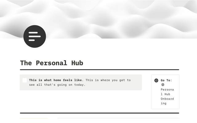The Personal Hub