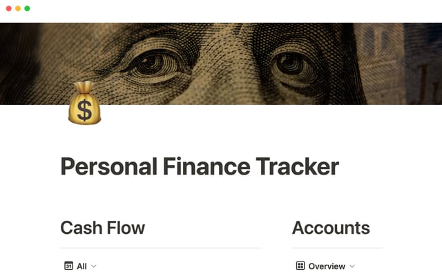 Personal finance tracker