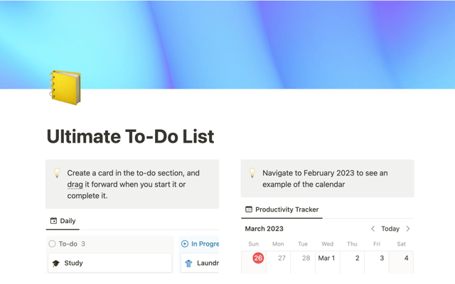 Ultimate To-Do List